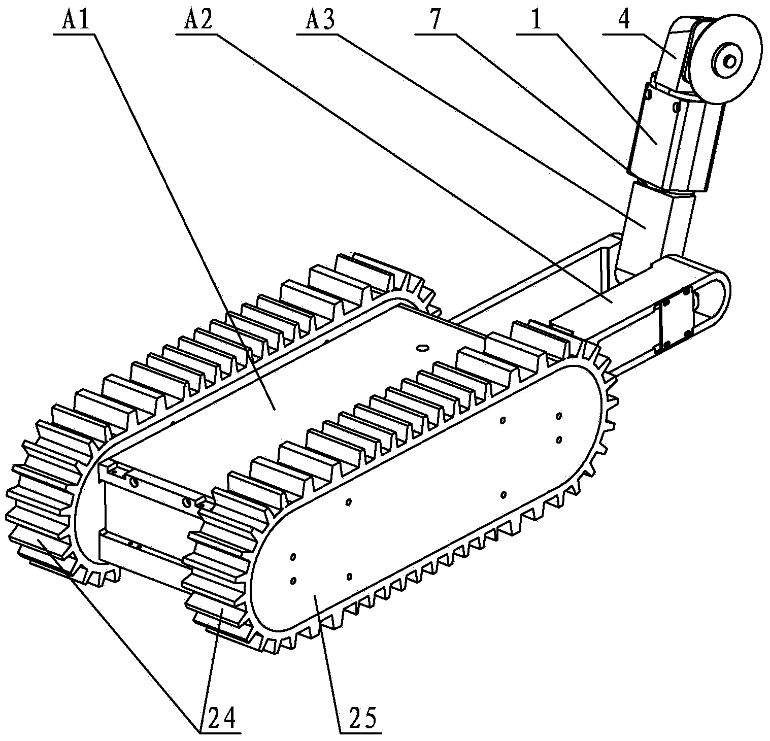 Modular search and rescue robot with reconfigurable function