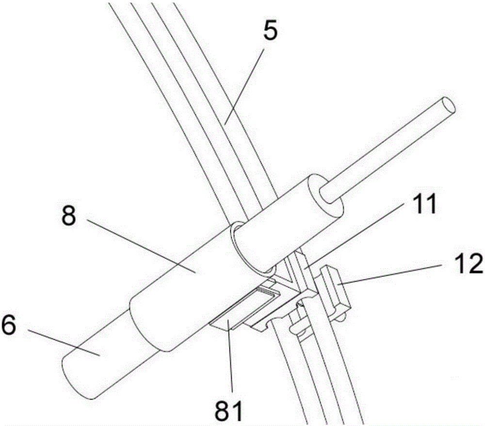 Noise testing device and testing method for automobile exhaust tail pipe