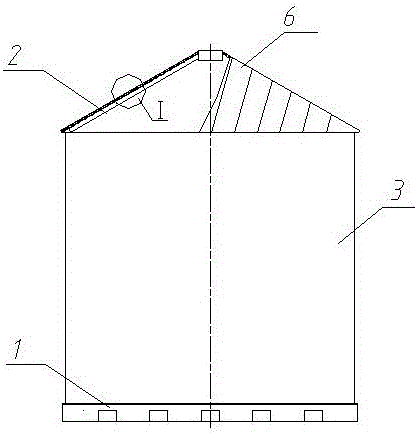 Insulation steel silo with parallel structure roof and manufacturing method thereof