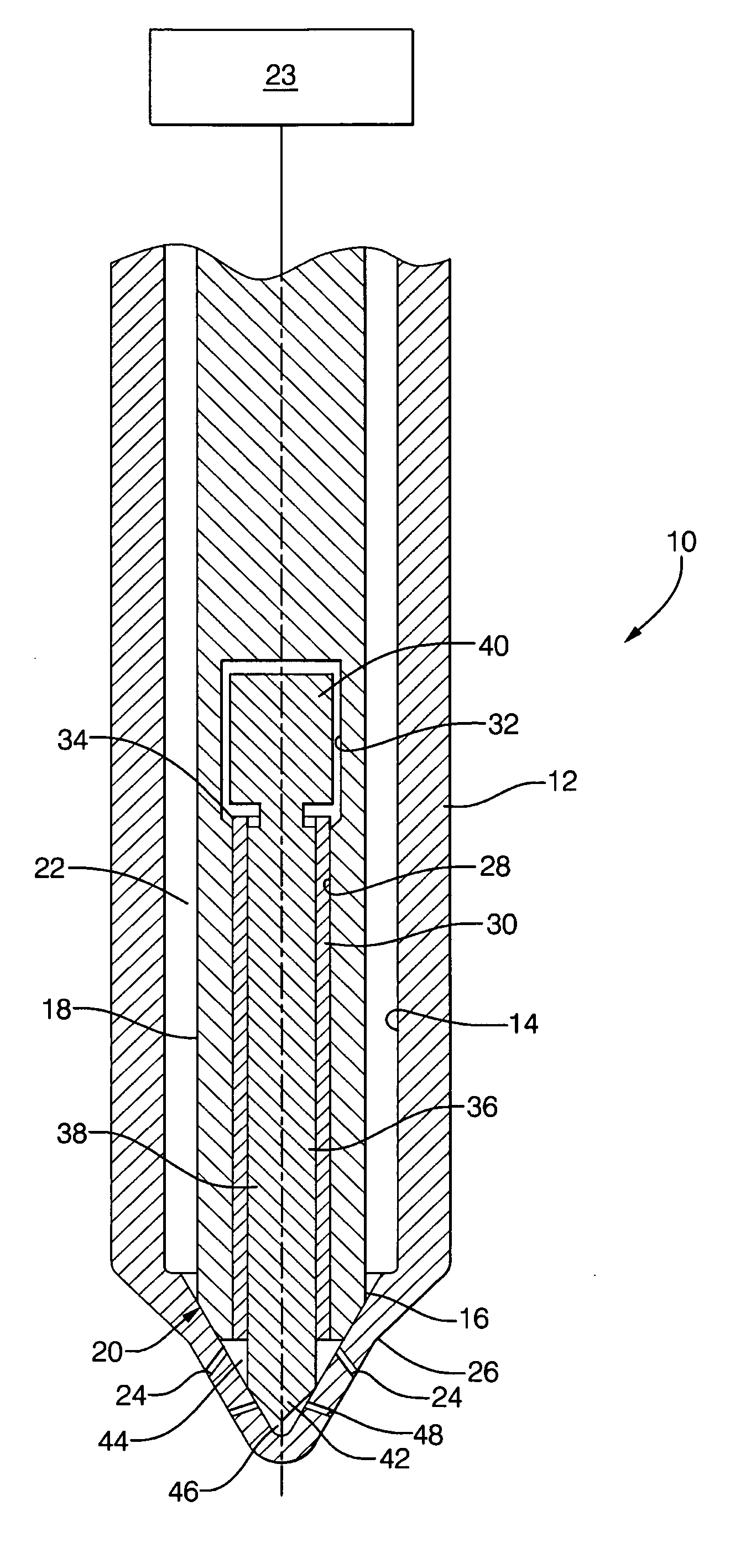 Apparatus and method for mode-switching fuel injector nozzle