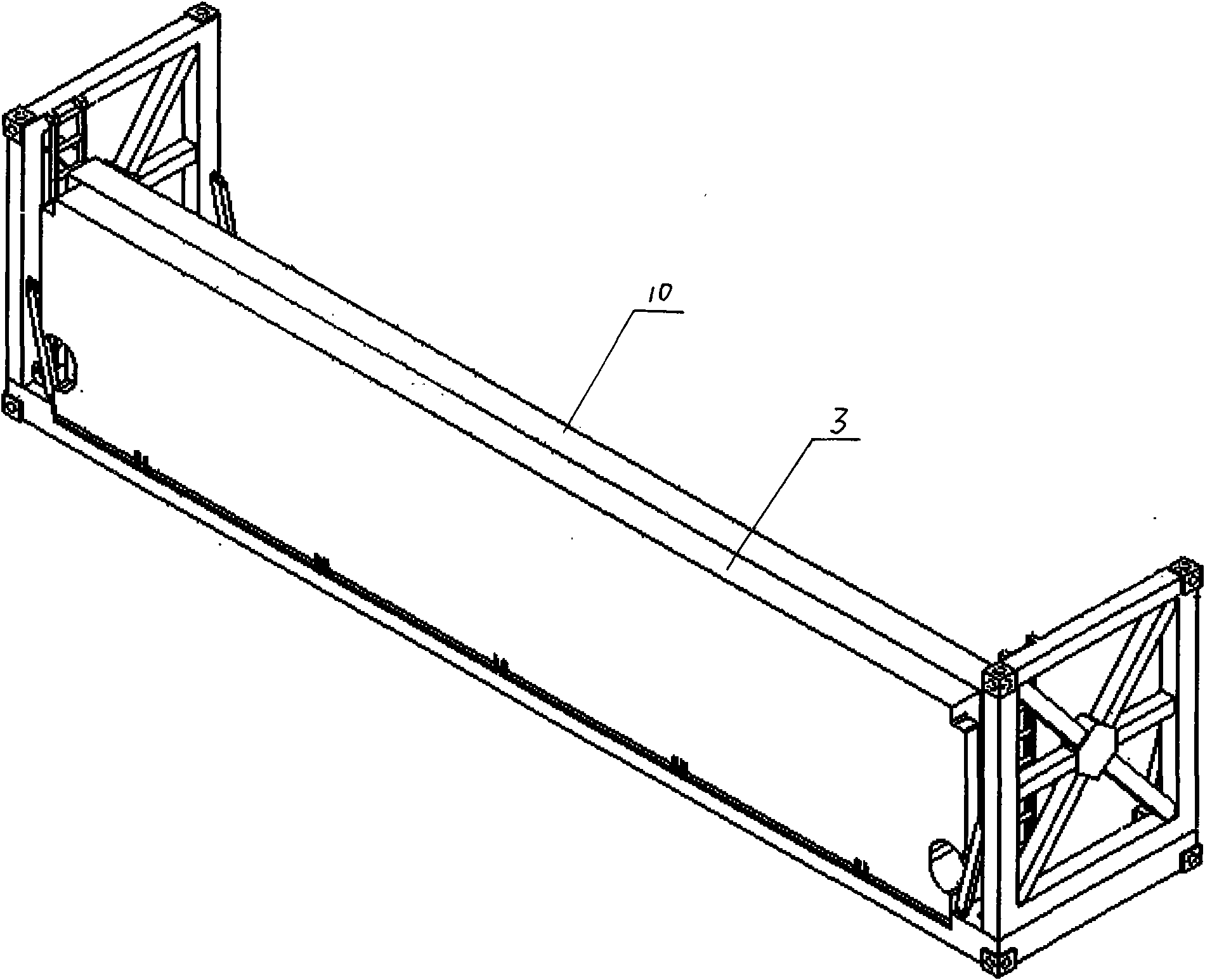 Extended loading frame