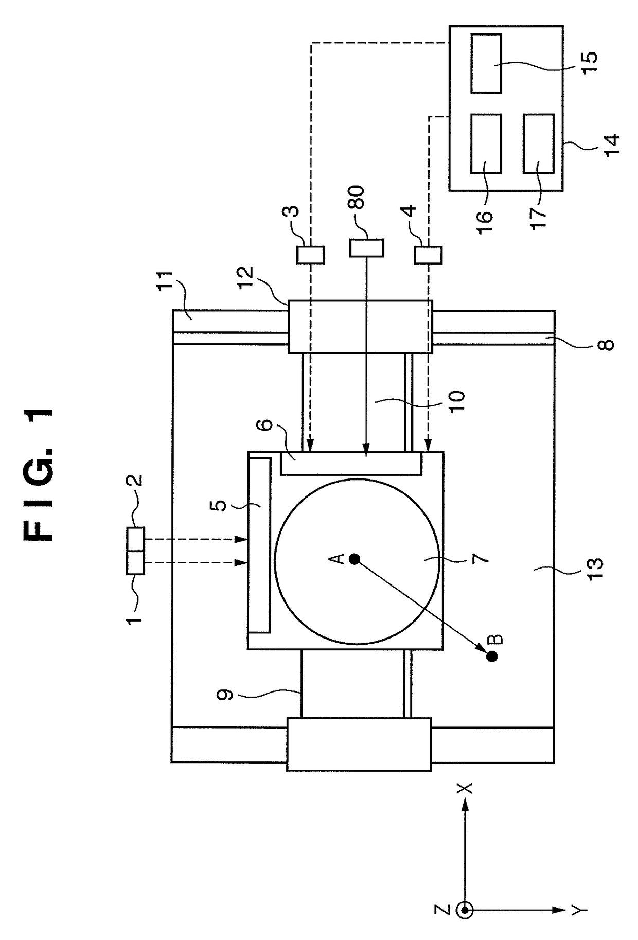 Positioning apparatus, exposure apparatus and device manufacturing method in which a correction unit corrects a value measured by a selected measuring device