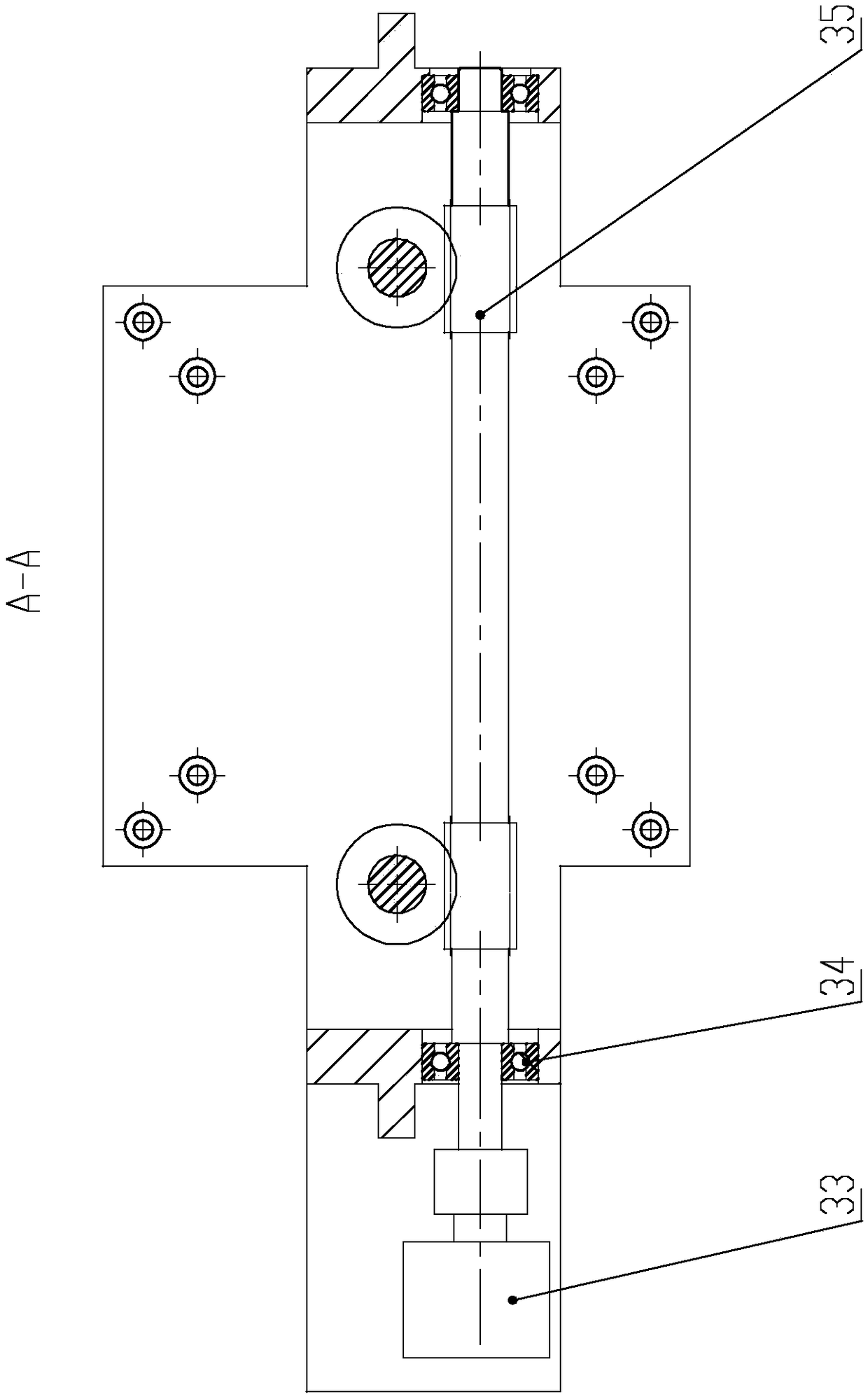 Tension platform for synchronous-radiation light source CT (computed tomography) imaging