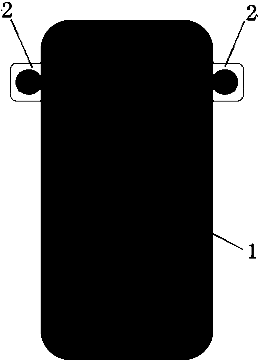 Symmetric bilateral turnover dual-camera structure based on full-screen mobile phone