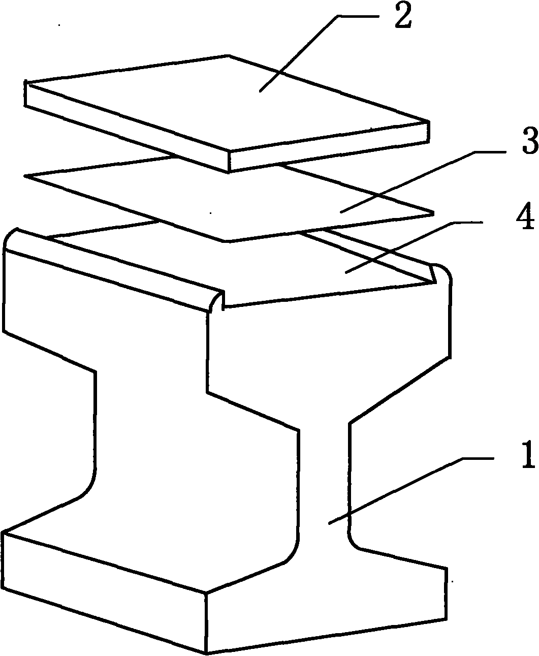 Steel-aluminum composite contact rail and manufacturing method thereof