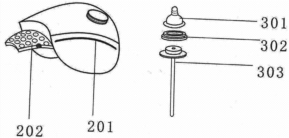 Milking pig feeding device