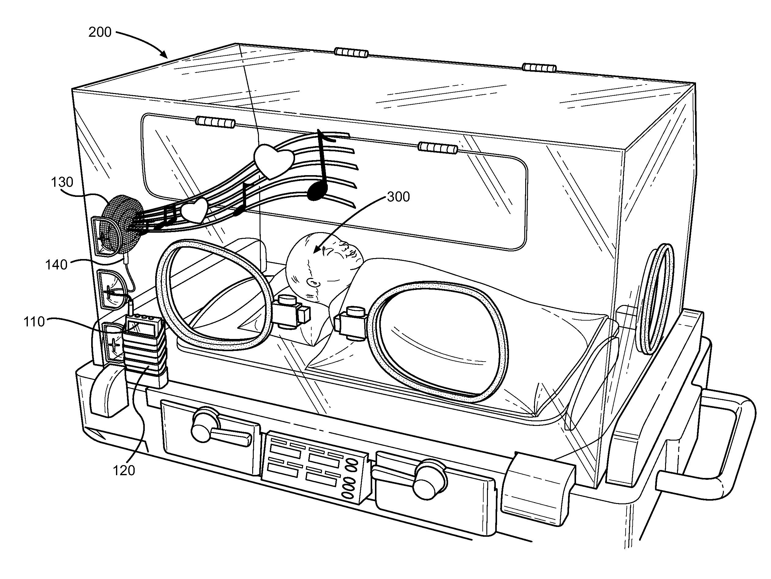 Infant Incubator Audio Therapy System