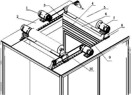 Automatic bag feeding device of intelligent garbage can