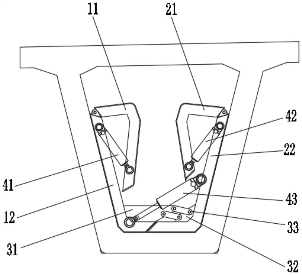 Closed internal mold suitable for small box girder