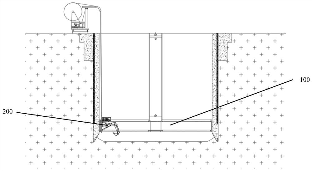 Automatic control device and method for open caisson wall-sleeving excavator