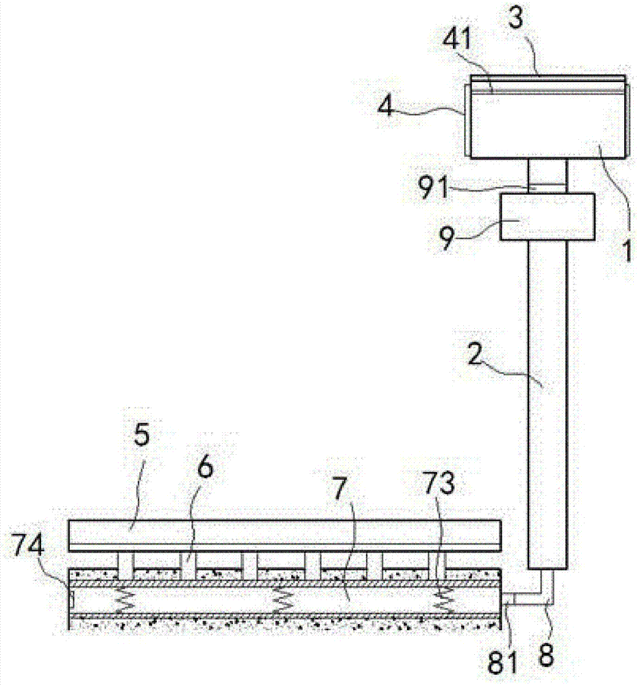 Cleaning method for self-cleaning photovoltaic panel of streetlamp