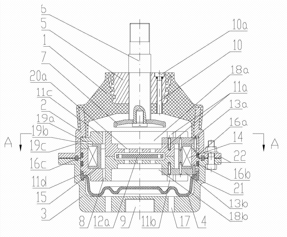 Magneto-rheological damper of automobile engine suspension system