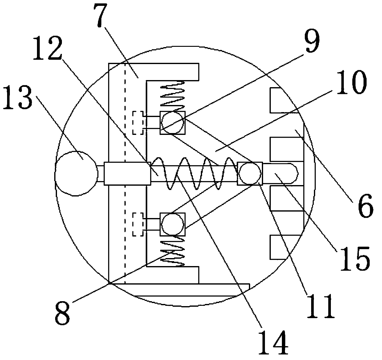 Head stabilizing device for ophthalmologic operation and using method thereof