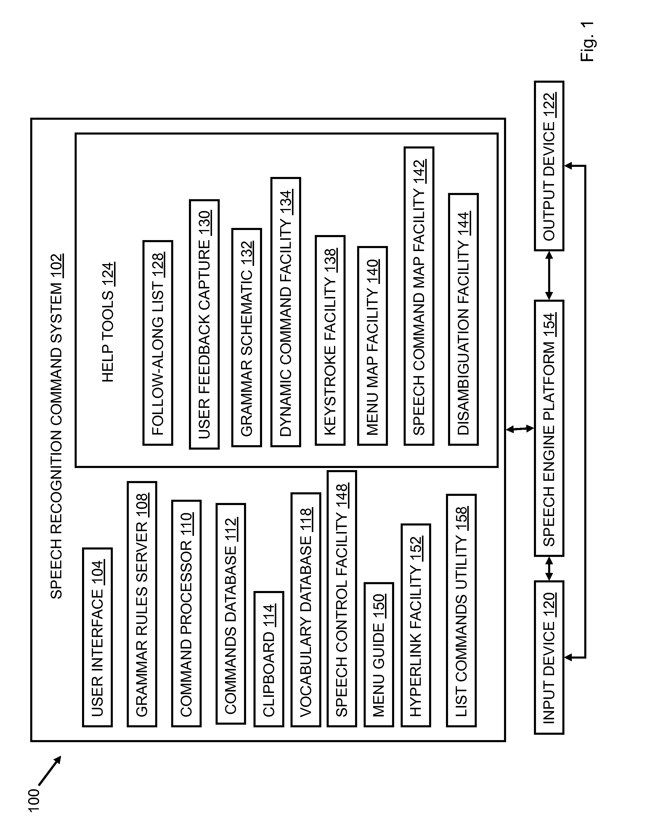 System and method of dictation for a speech recognition command system