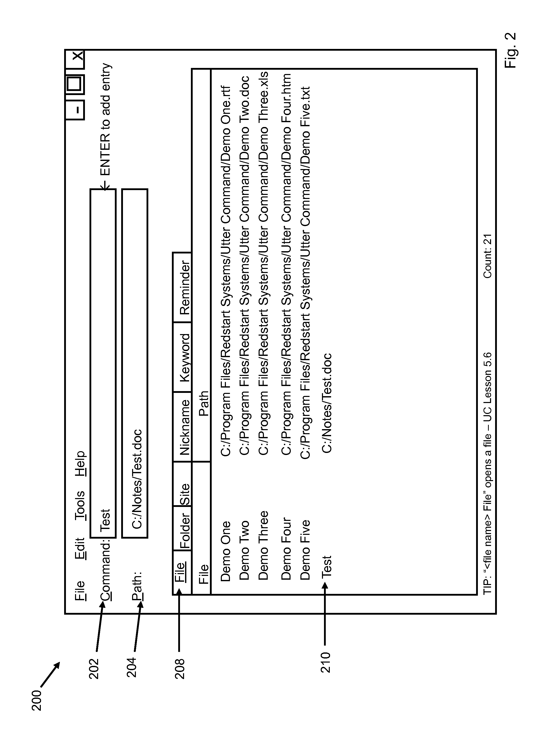 System and method of dictation for a speech recognition command system