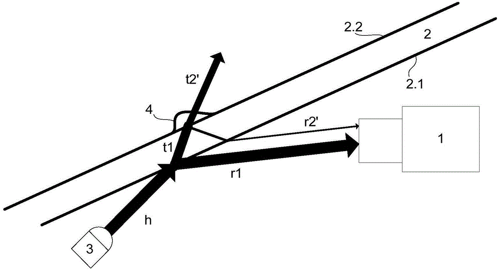 Detection of rain drops on a plate by means of a camera and illumination