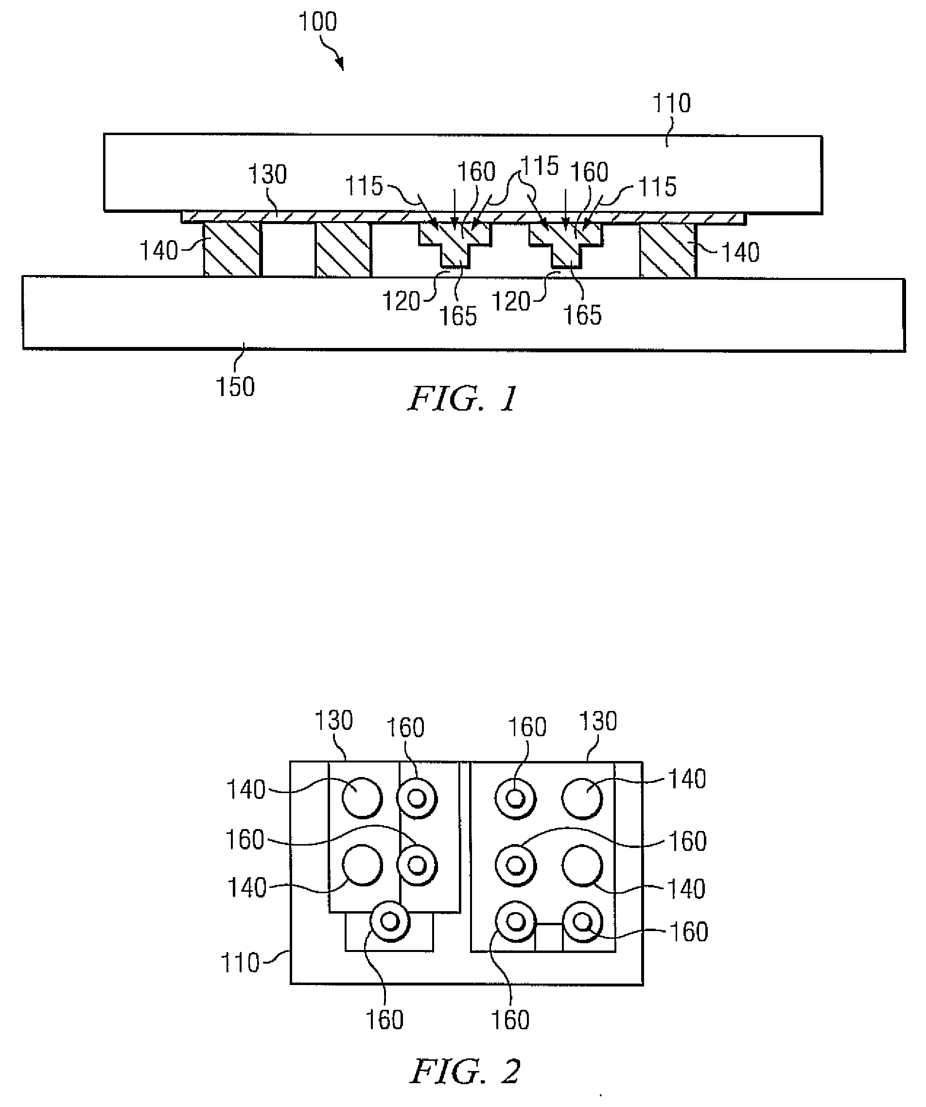 Stud bumps as local heat sinks during transient power operations