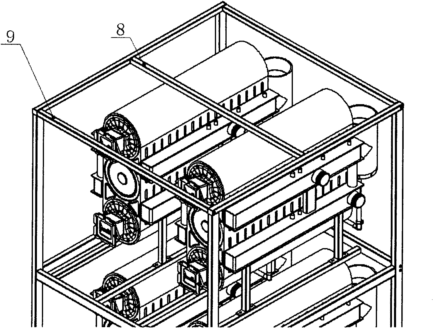 Crane supporting device for field installation of boiler