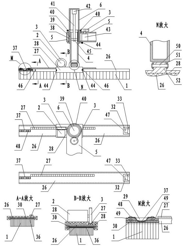 Reel type automatic cleaning and mopping machine