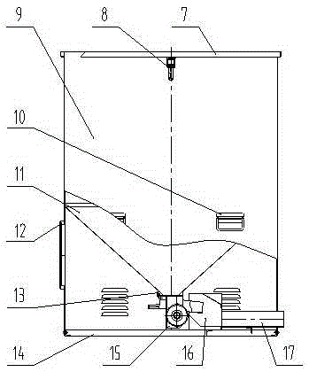 Remote pneumatic feed feeding aerator