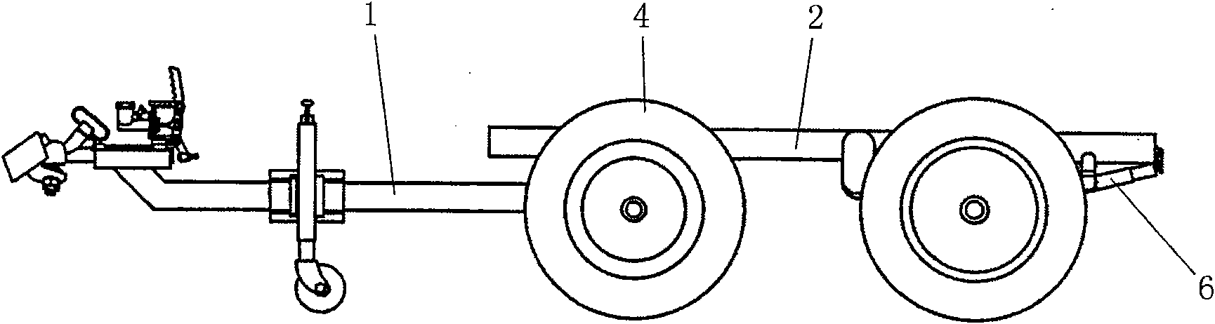 Small four-wheel trailer