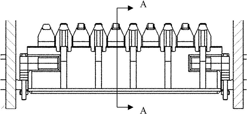 Crushing beam combined structure of double-tooth roller crusher