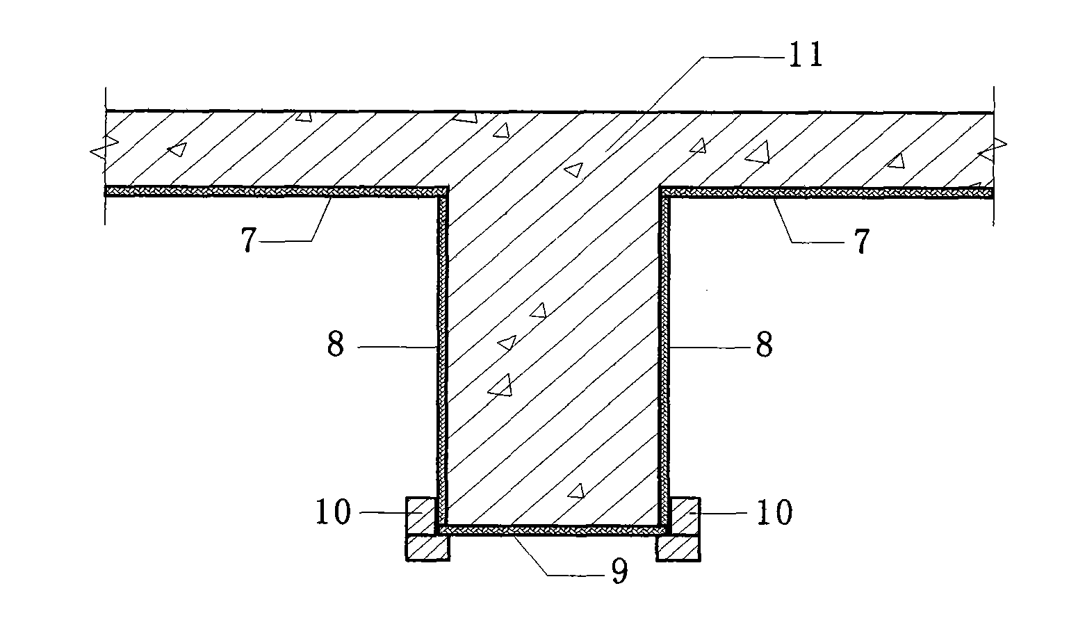 Inverted construction method for template engineering of cast-in-place shear wall structure system