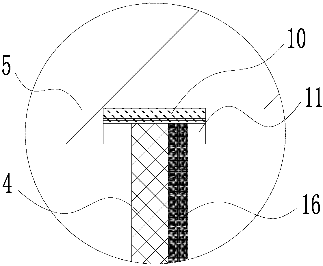 Waterproof system and construction method for toilet