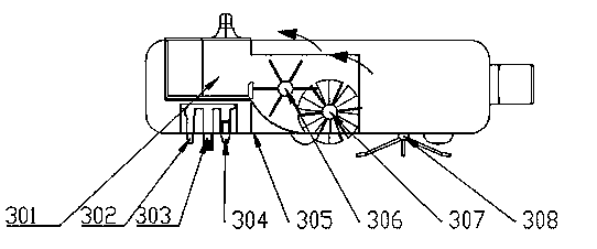 Automatic floor cleaning device for domestic use