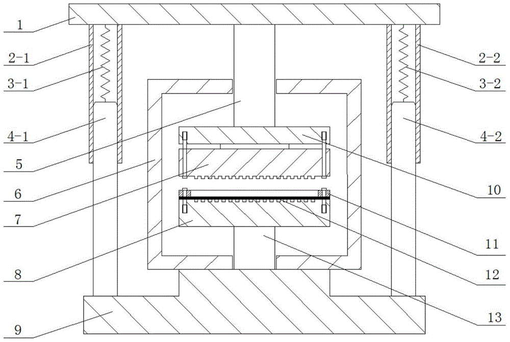 A superplastic forming device and process for a metal bipolar plate of a proton exchange membrane fuel cell