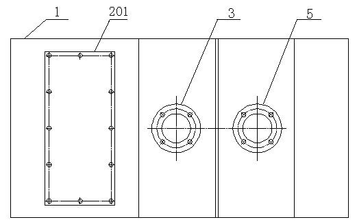 Shell-and-plate heat exchanger with asymmetric structure and manufacturing method thereof