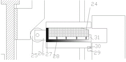 Building material lifting device using limiting sensor