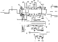 Special gearbox for agricultural forklift