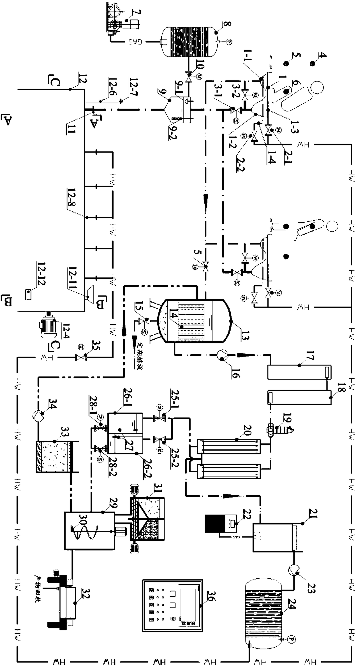 Nutrient substance in-situ recovery ecological toilet device based on faeces source separation