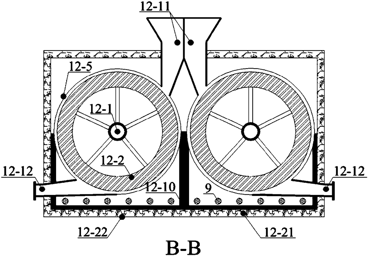 Nutrient substance in-situ recovery ecological toilet device based on faeces source separation