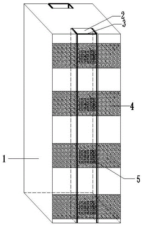 Liquefaction-resisting prefabricated concrete square drainage pile