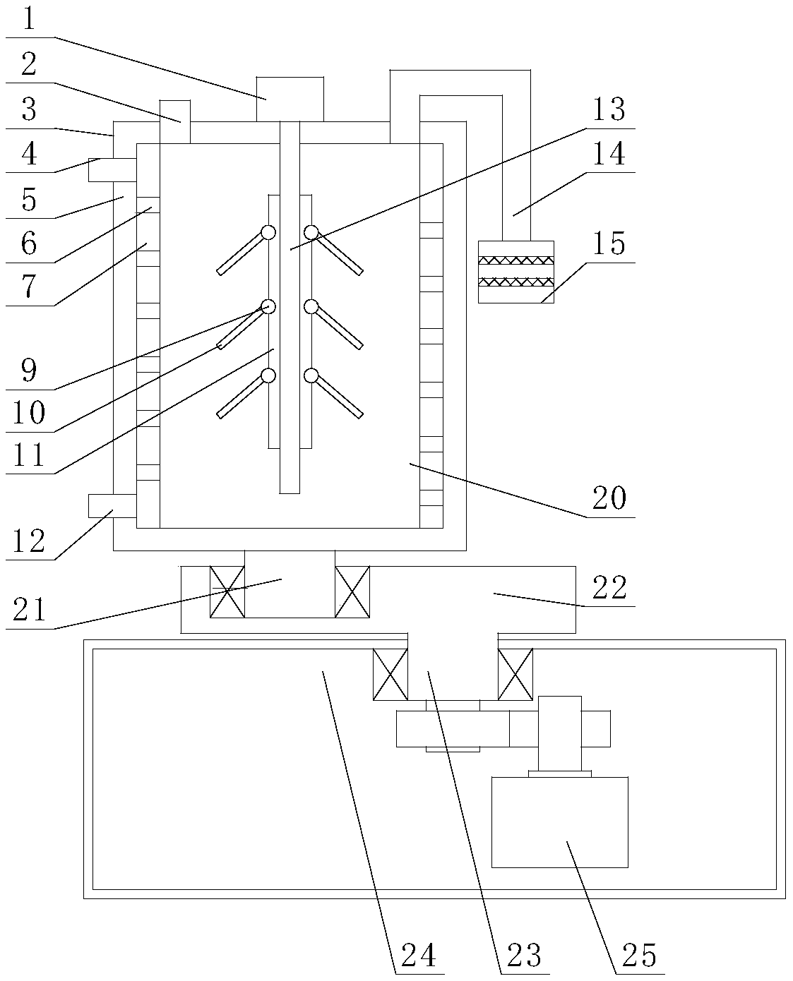 Tea drying machine