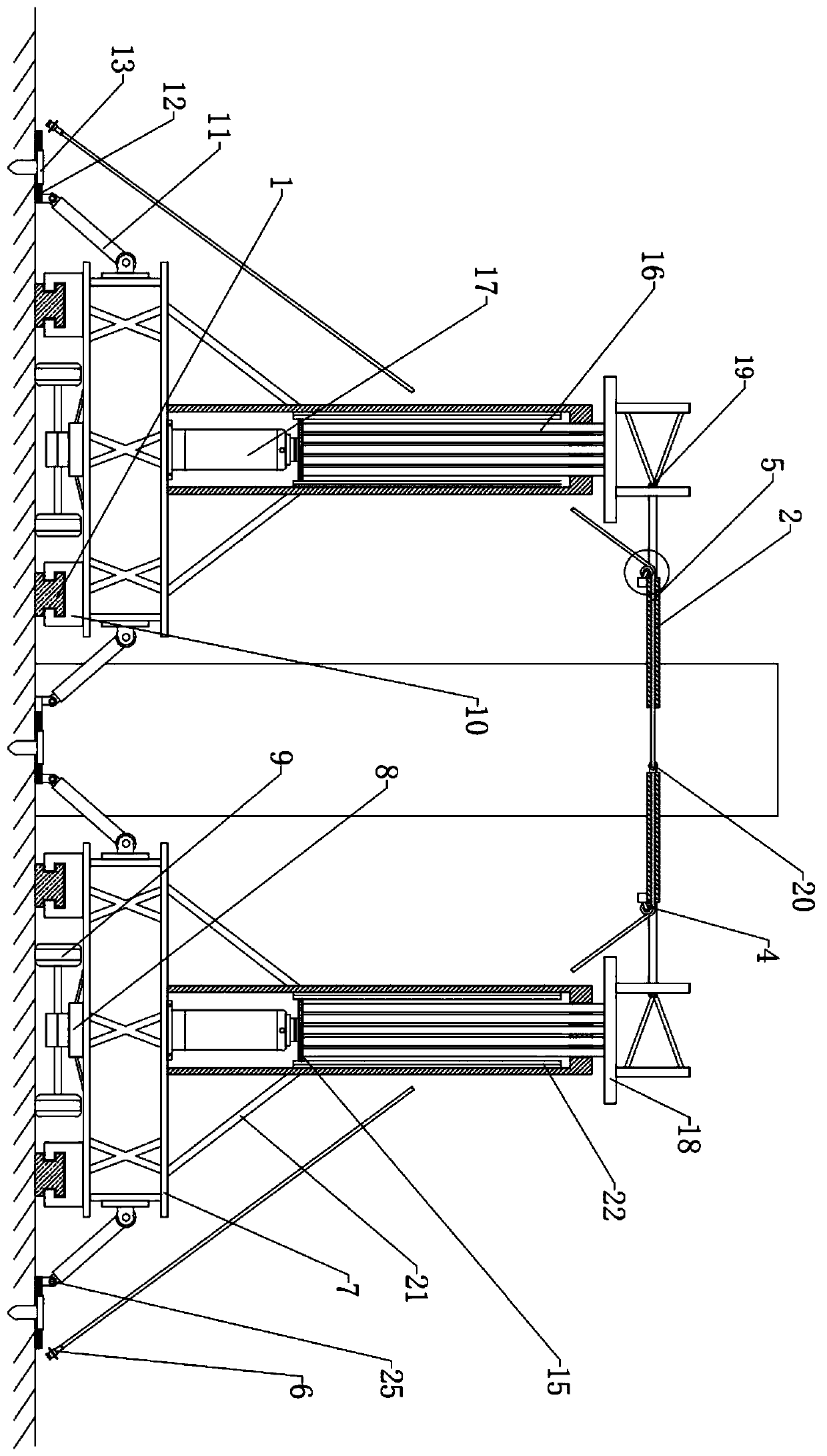 Sliding support applied to bridge construction