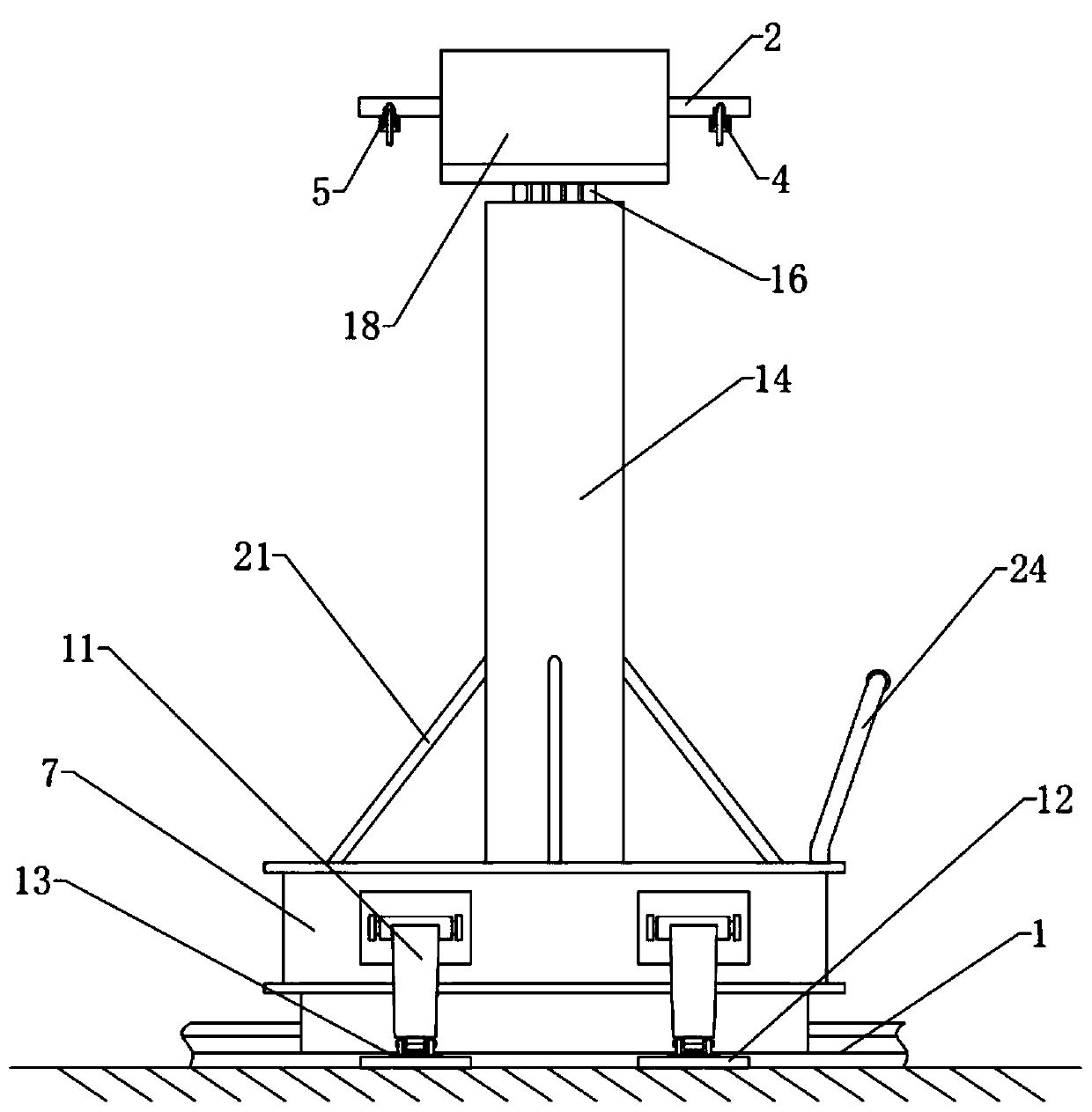 Sliding support applied to bridge construction