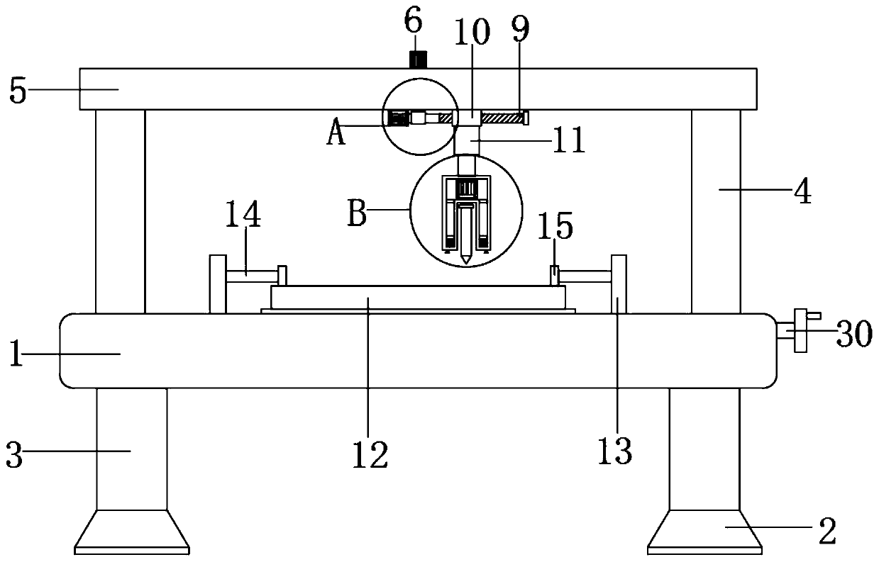 Milling machine with stabilizing mechanism for machining