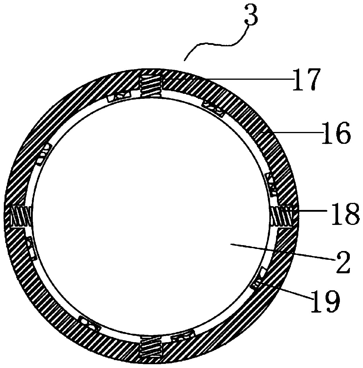 Milling machine with stabilizing mechanism for machining