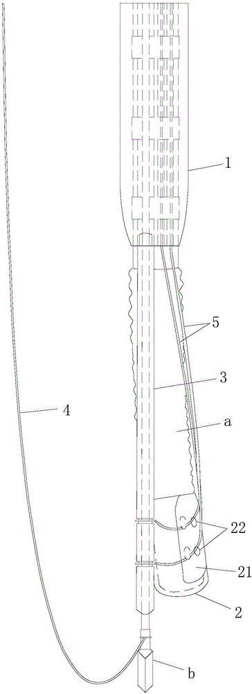 Integral sleeve type endoscopic therapy auxiliary pipeline device