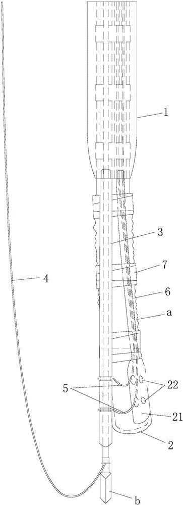 Integral sleeve type endoscopic therapy auxiliary pipeline device