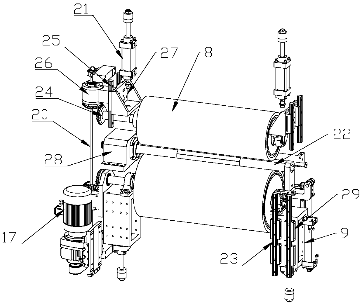 Stainless steel tube edge rolling welding machine