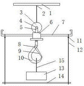 Safety lifting hook of tower crane