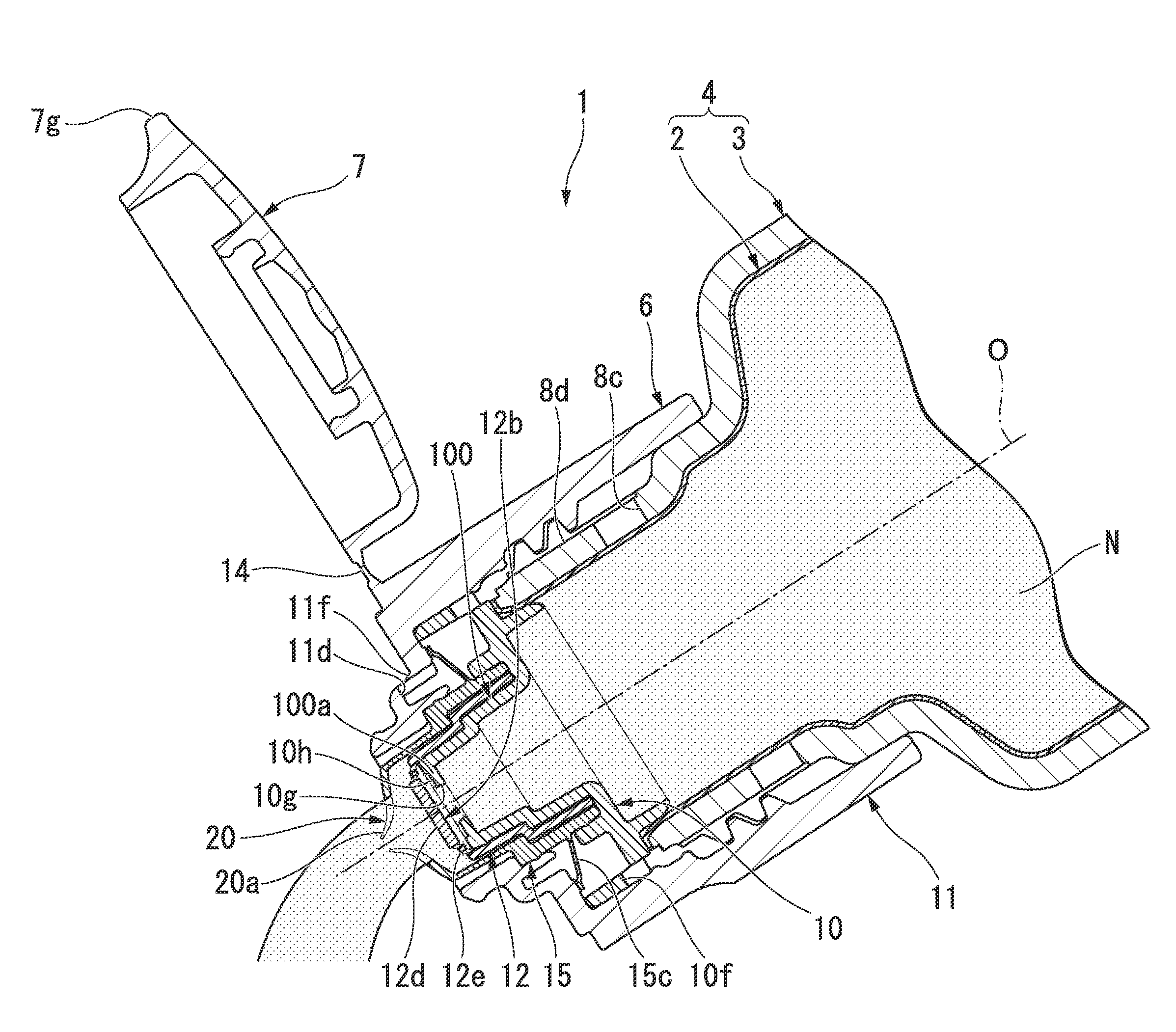 Discharge container