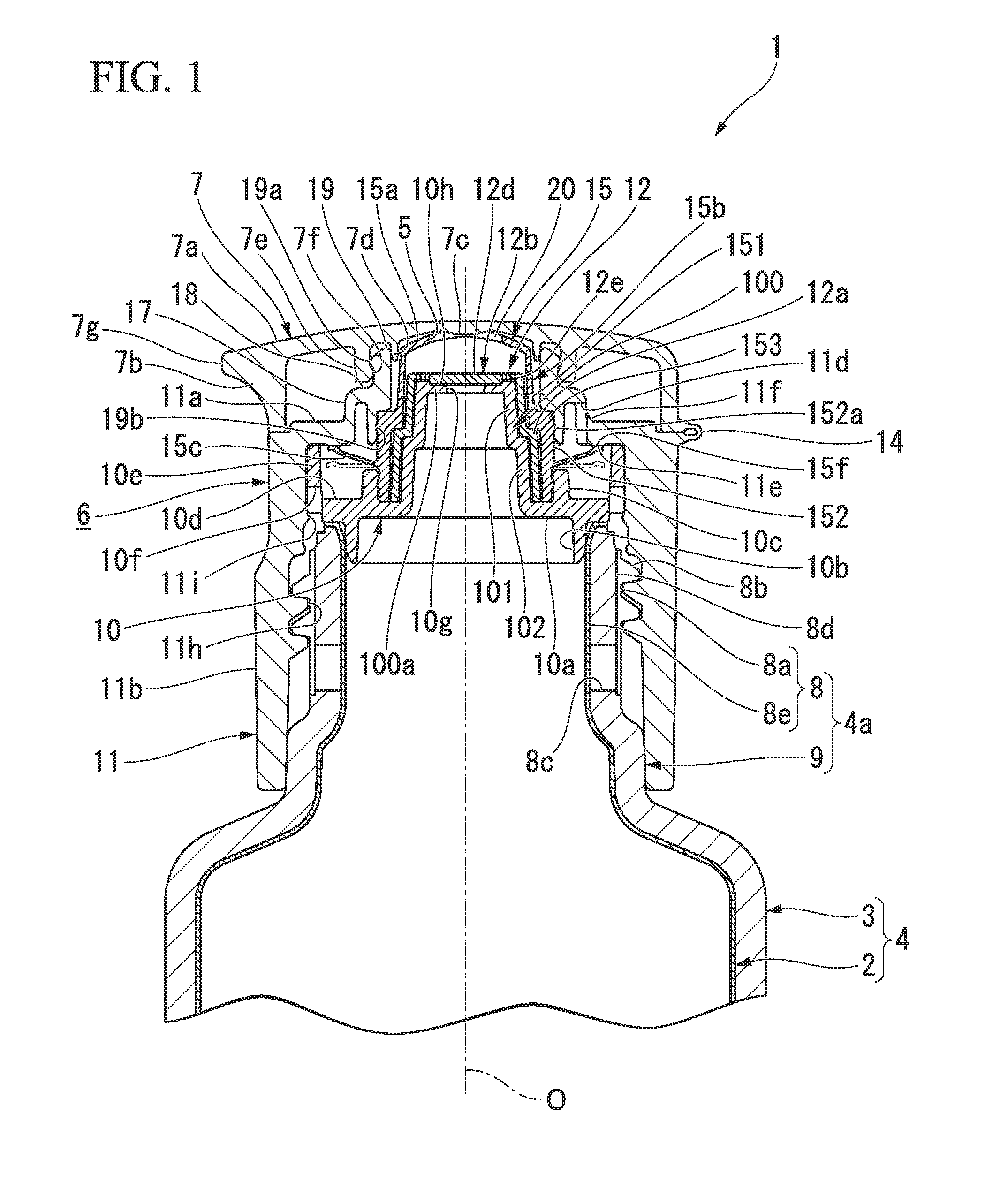 Discharge container