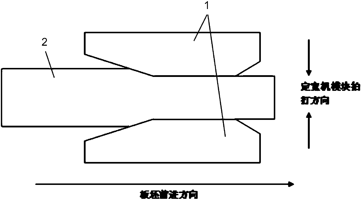 Slab head and tail width prediction-based variable step size control method for rough rolling sizing machine