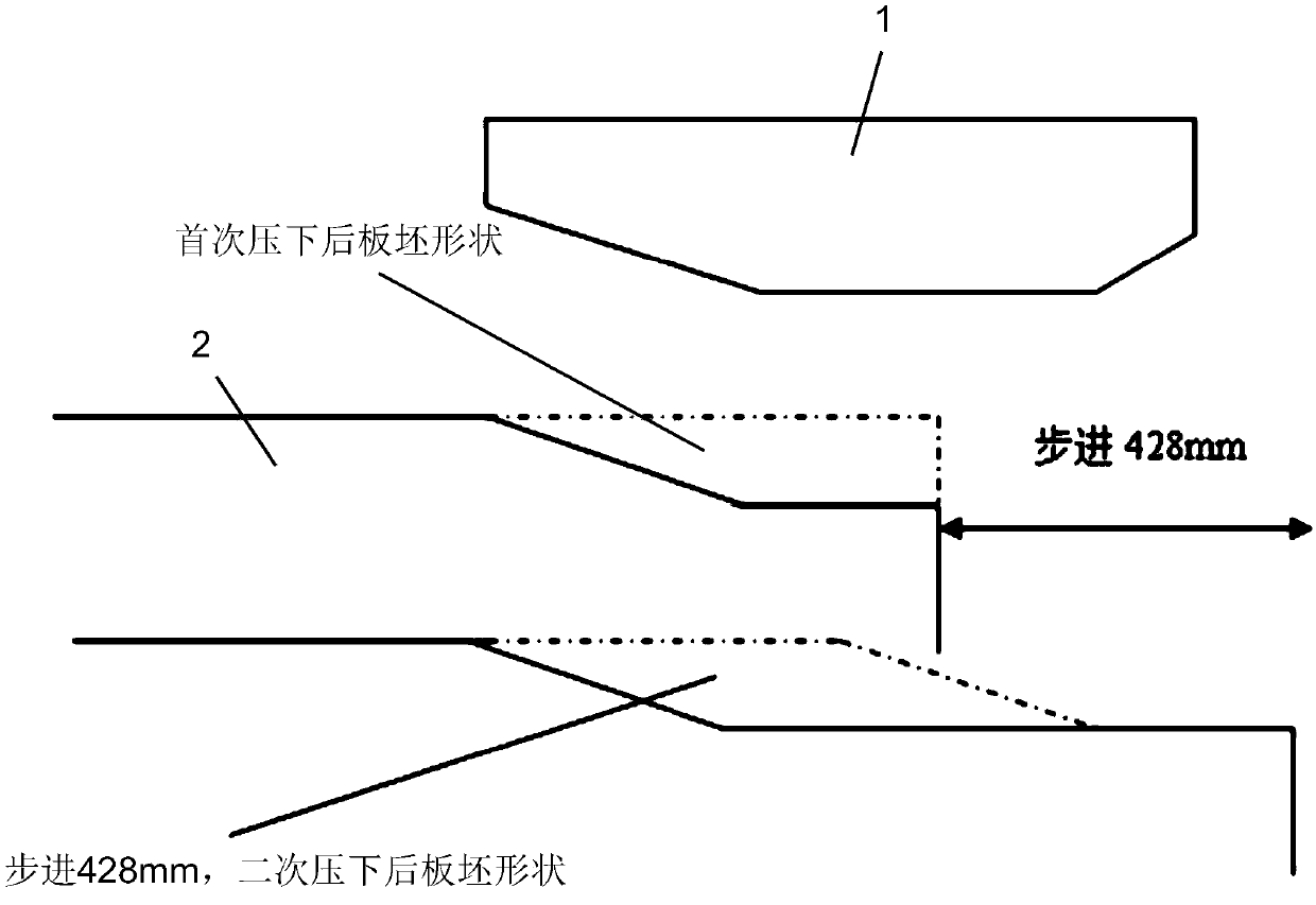 Slab head and tail width prediction-based variable step size control method for rough rolling sizing machine