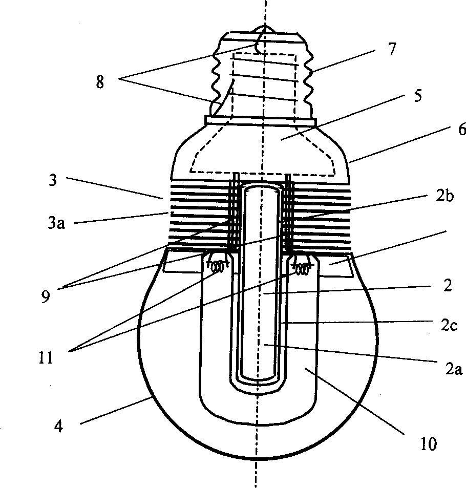 Super heat-conductive pipe lamp